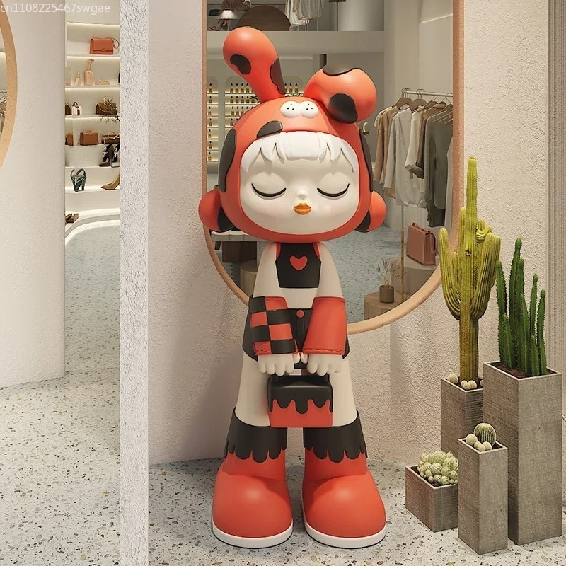 Art Cartoon Girl Statue Indoor - Crafting Resin ulasan dan harga