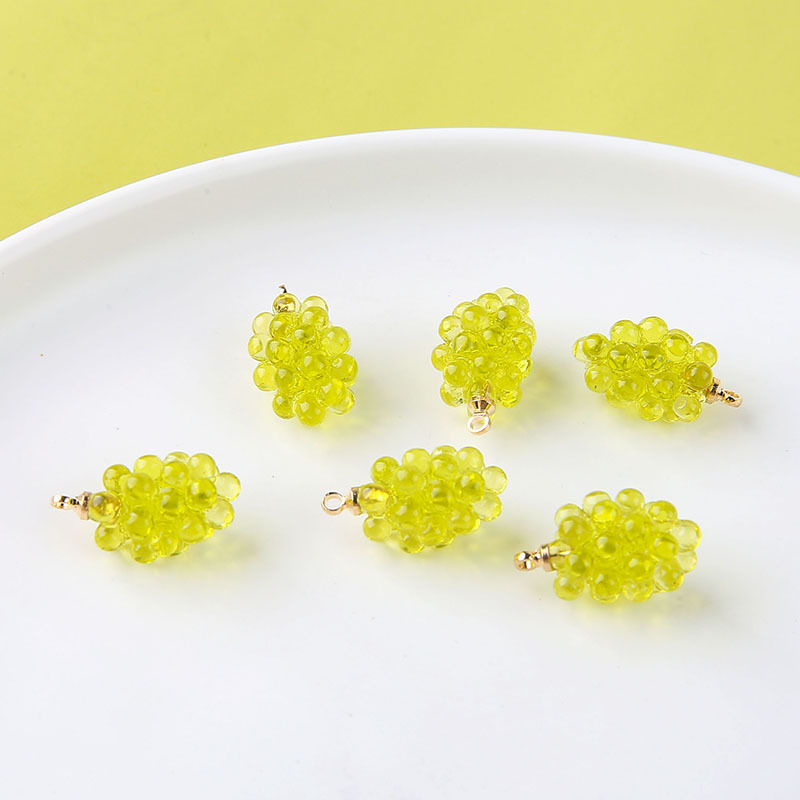 6pcs Cute Little Grapes Resin  - Resin Craft Projects ulasan dan harga