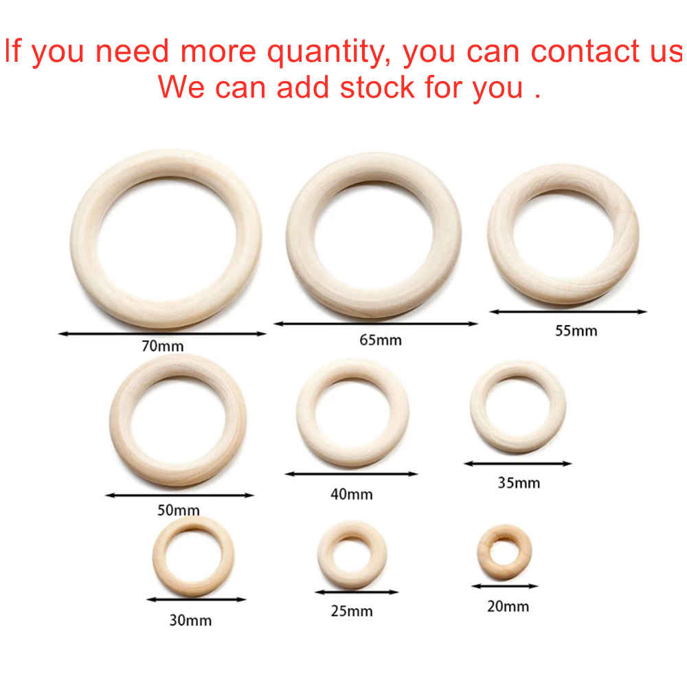20-70mm Unfinished Wooden Ring - Wood Ring Blank ulasan dan harga