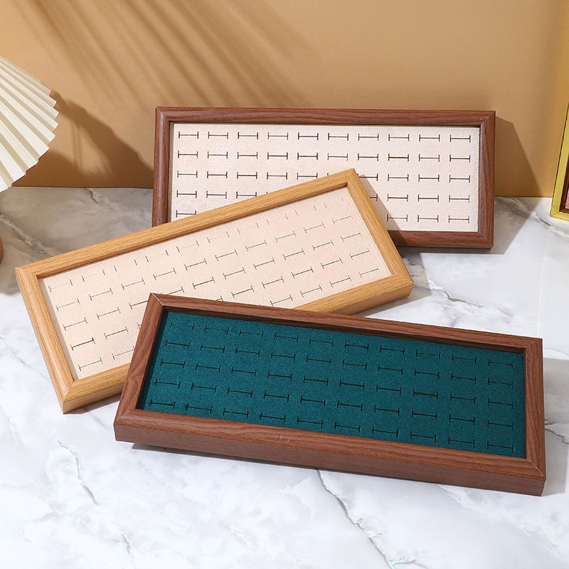 Fashion Jewelry Trays Velvet 5 - Wood Ring Blank ulasan dan harga