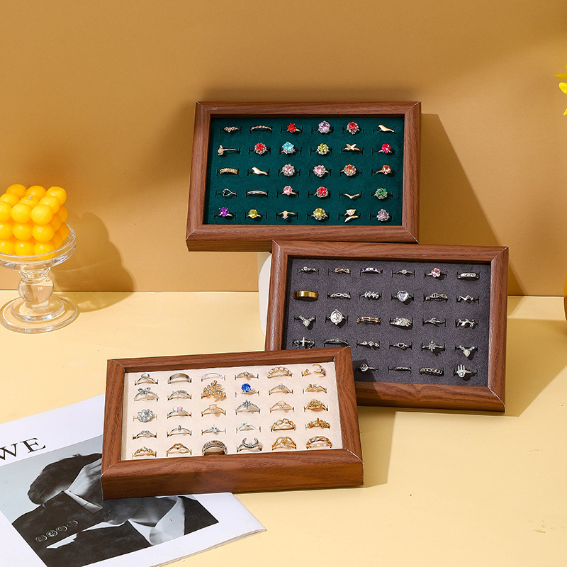 Fashion Ring Display Plate Ear - Wood Ring Blank ulasan dan harga